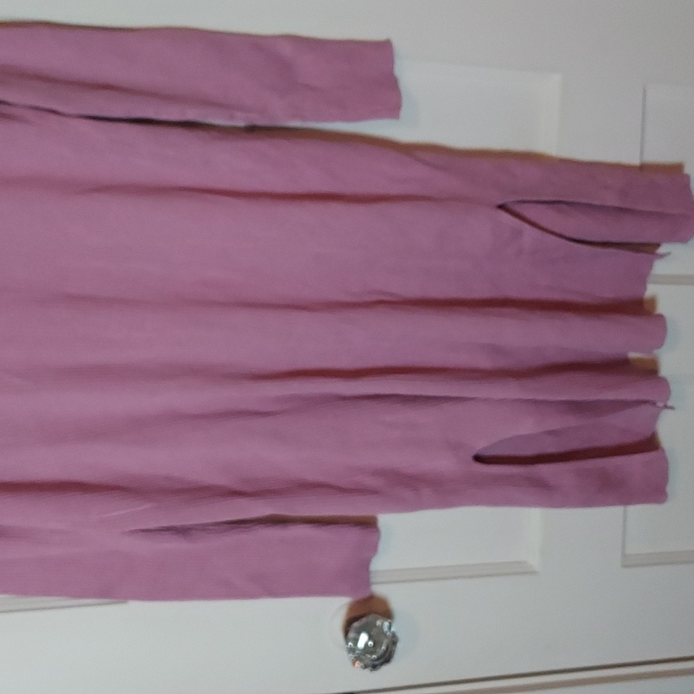525 America Ribbed Knit Duster Sweater Dusty Lilac Large - Picture 11 of 11